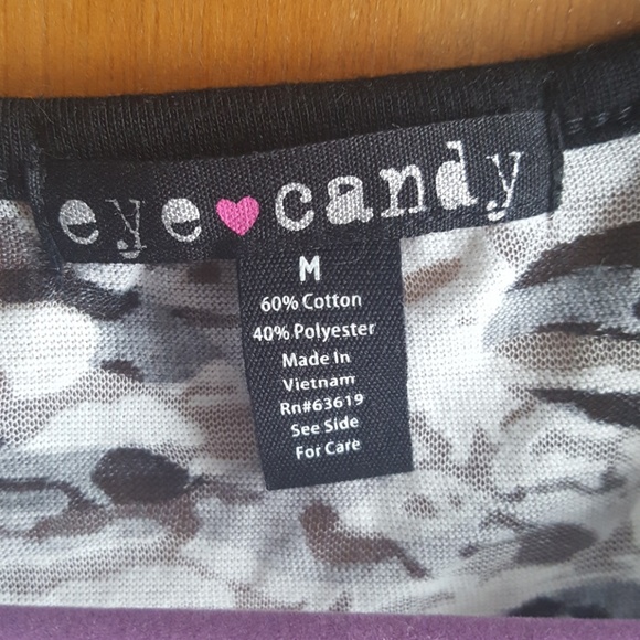 Camo crop top, tie front tank top - Picture 3 of 5